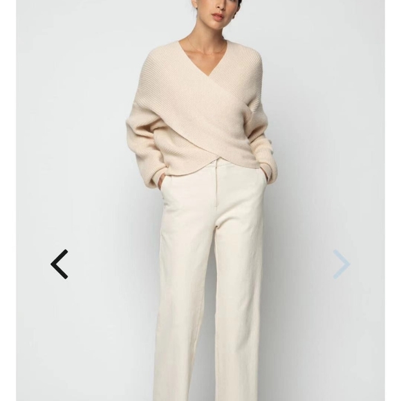 OAK + FORT Sweaters - Oak+Fort  Women's Crossover Sweater Size M